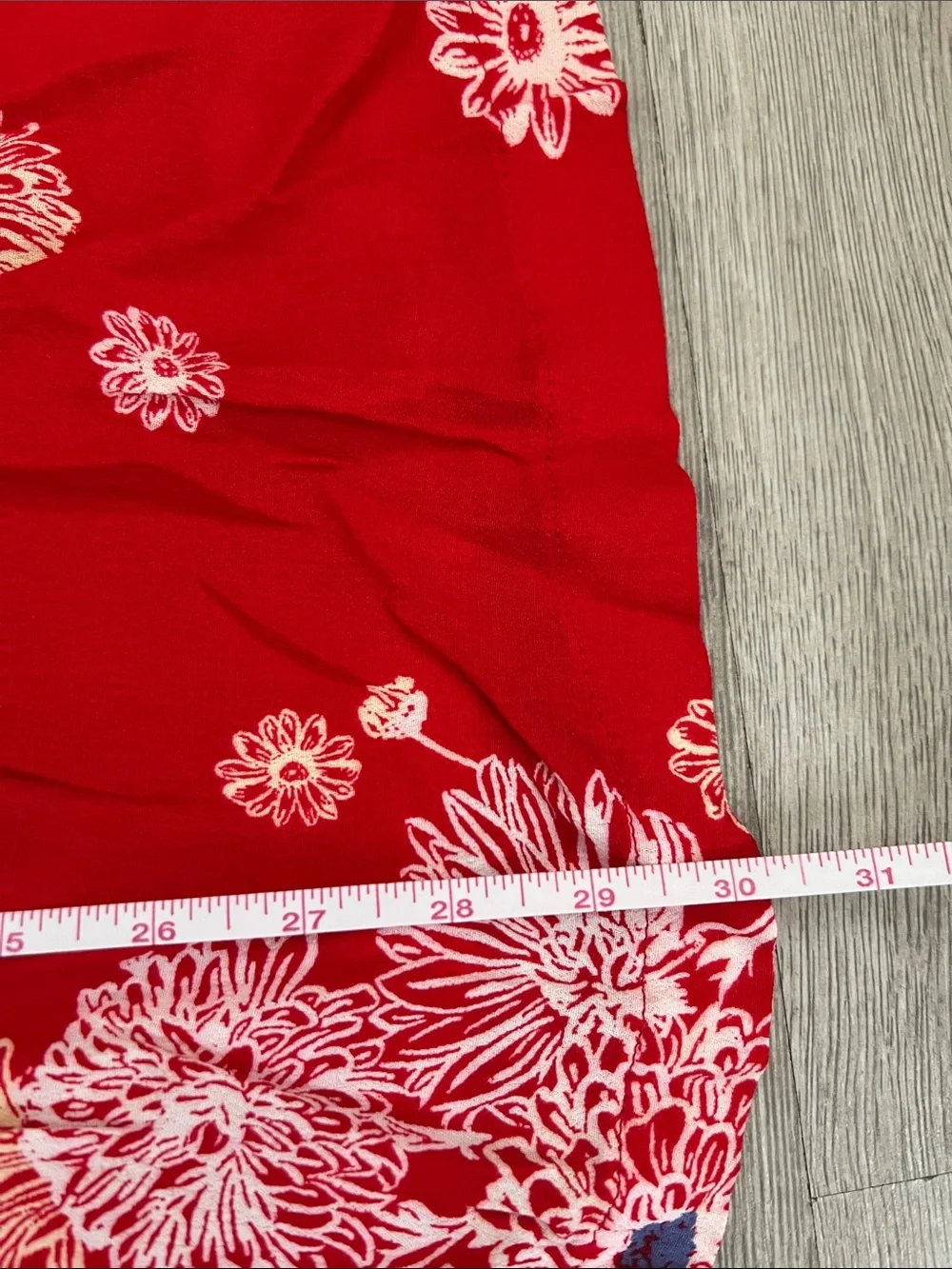 Free People Hawaiian Red Floral Midi Dress